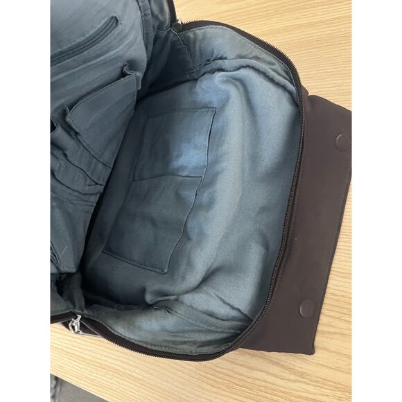 HOBO International Women's Nylon Backpack Brown Zipper & Magnetic Openings - Picture 13 of 16